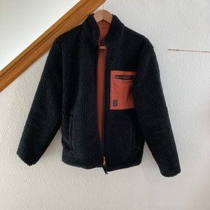 Topo Designs Reversible Sherpa Jacket Black/Brick